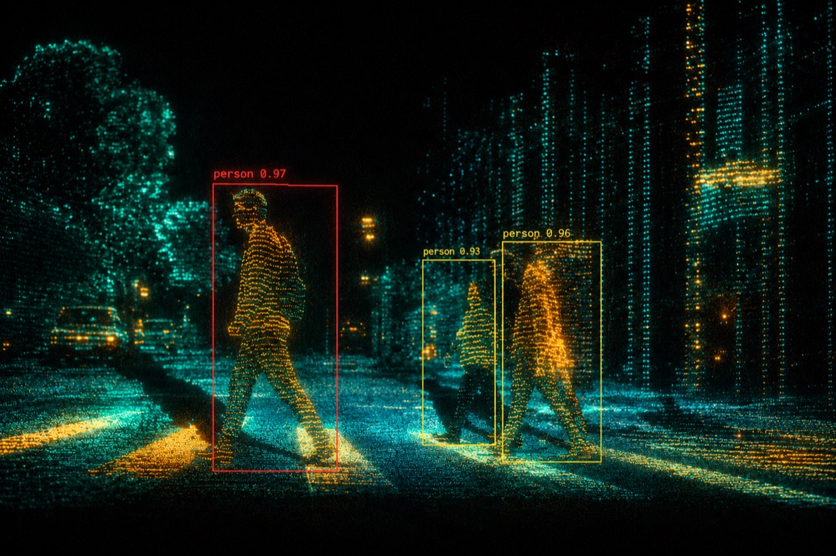Real-time person detection with bounding boxes